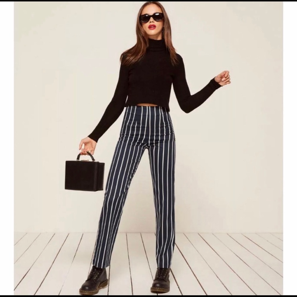 Reformation Will Pant- Capone Stripe